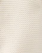 Baby Organic Cotton Signature Stitch Cardigan - Cream
, image 3 of 4 slides