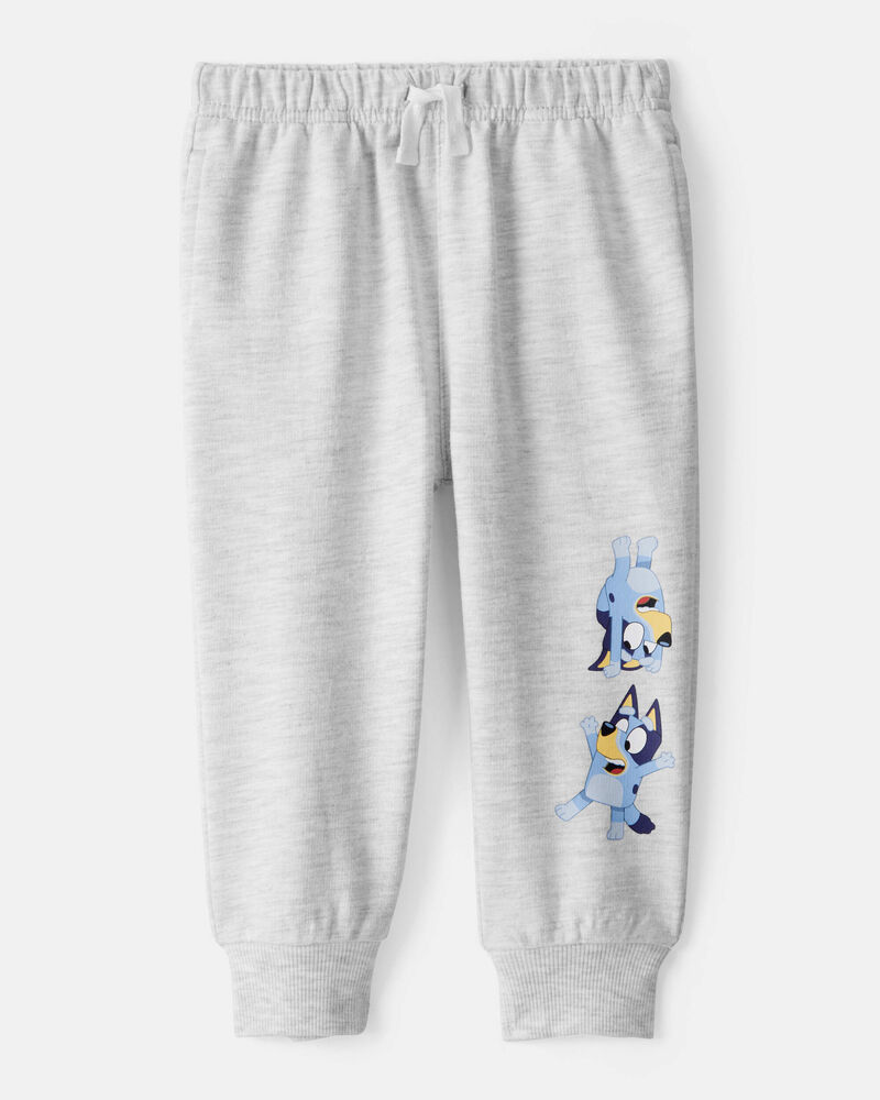 Baby Bluey French Terry Drawstring Joggers - Grey, image 1 of 4 slides