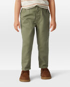 Toddler Boy  Tapered 100% Cotton Twill Pants - Green, image 3 of 6 slides
