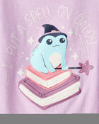 Toddler Girl I Put A Spell On Daddy Short-Sleeve Graphic Tee - Purple, image 2 of 3 slides
