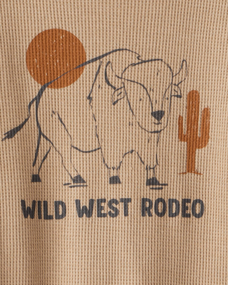 Toddler Boy Western Long-Sleeve Tee & Pant Set - Brown, image 2 of 4 slides