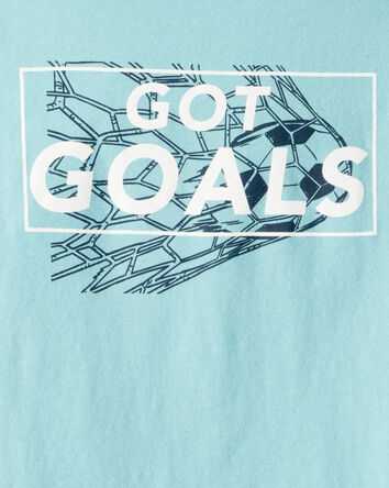 Boys Got Goals Long-Sleeve Graphic Tee - Blue, 