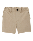 Toddler 3-Pack Active Pull-On Uniform Shorts - Khaki, image 2 of 8 slides