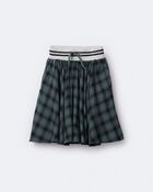 Toddler Girl Avenue Twirl&trade; Midi Skirt in Plaid - Green/Black, image 2 of 7 slides