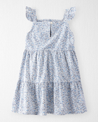 Toddler Organic Cotton Dress in Meadow Bloom Print, image 2 of 5 slides