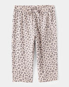 Baby Girl 2-Piece Long-Sleeve Bodysuit & Pull-On Leopard Pants, image 2 of 5 slides