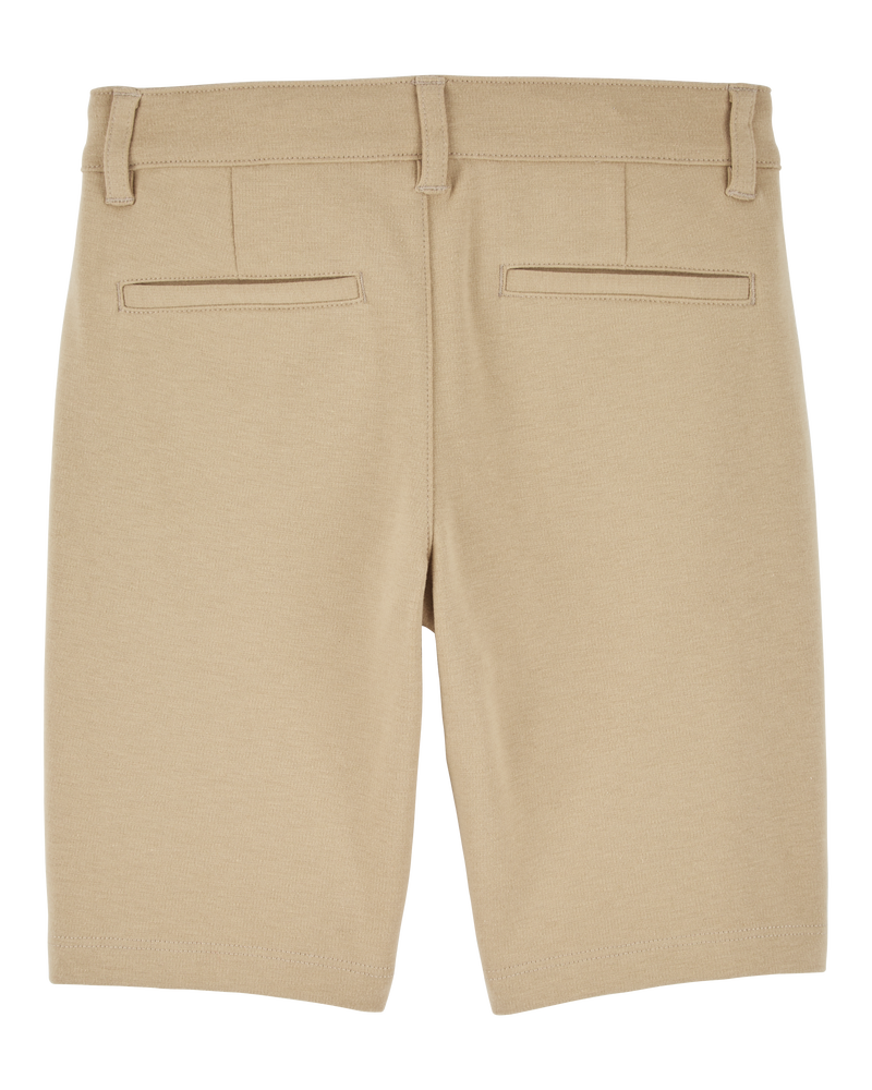 Kid 3-Pack Ponte Knit Uniform Shorts, image 3 of 4 slides