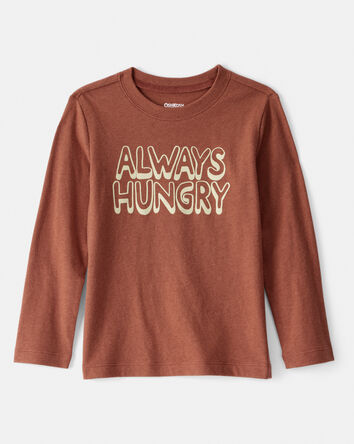 Toddler Boy Always Hungry Long-Sleeve Graphic Tee - Brown, 