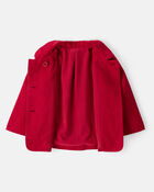 Toddler Girl Long-Sleeve Fashion Peacoat - Red, image 4 of 6 slides