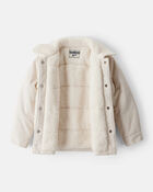 Toddler Girl Corduroy Long-Sleeve Fashion Jacket - White, image 2 of 4 slides
