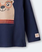 Toddler Boy Otter Long-Sleeve Relaxed Graphic Tee - Navy, image 7 of 7 slides
