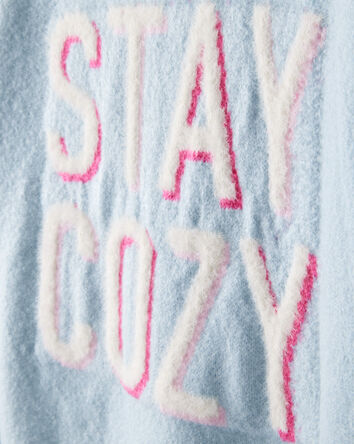 Girls Stay Cozy Sweater - Blue, 