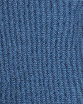 Toddler Boy Cotton Long-Sleeve Cardigan Sweater - Blue/Red, 