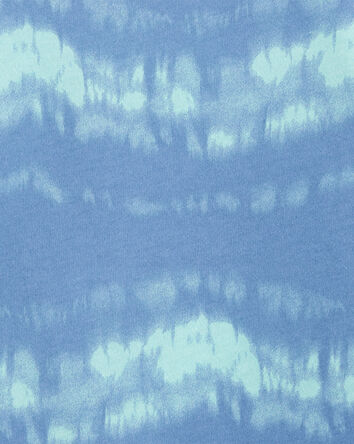 Boys Tie-Dye Cotton-Blend Tee - Blue, 