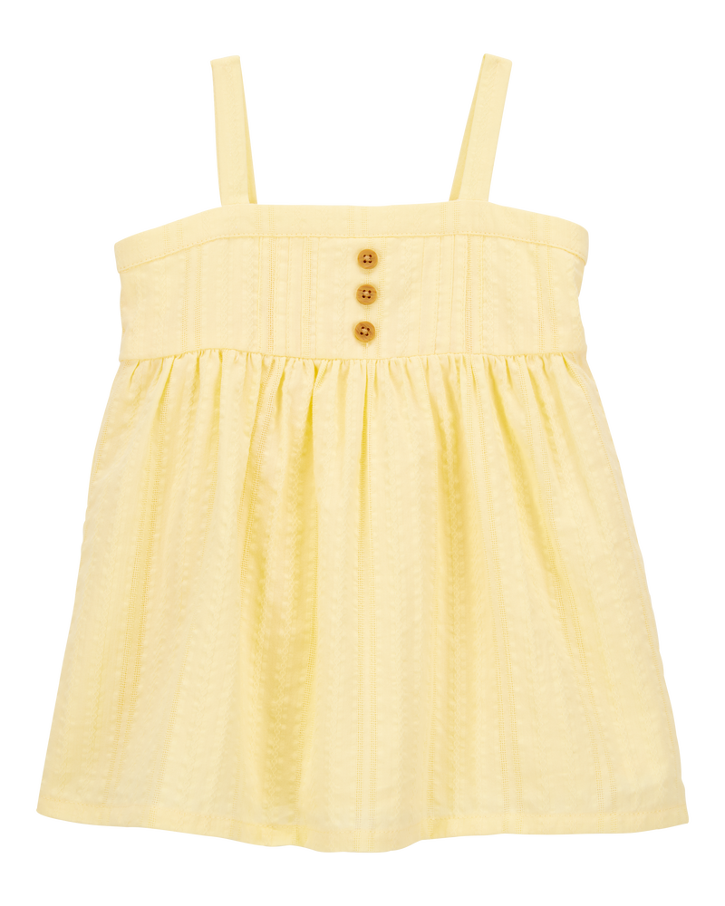 Baby Seersucker Tank Dress - Yellow, image 1 of 6 slides