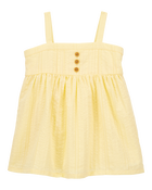 Baby Seersucker Tank Dress - Yellow, image 1 of 6 slides
