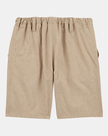 Boys Active Pull-On Uniform Shorts - Khaki, 