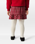 Toddler Girl Plaid Cotton Skort - Red, image 6 of 8 slides