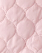 Toddler Girl Long-Sleeve Midweight Quilted Jacket - Pink, image 3 of 3 slides