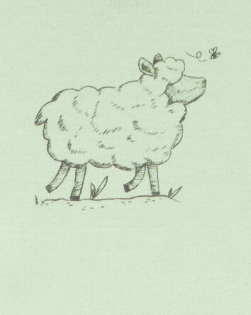 Baby 5-Pack Farm Animal Short Sleeve Bodysuits, 