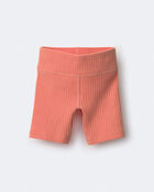Toddler Girl Brooklyn Bike Shorts - Coral, image 2 of 6 slides