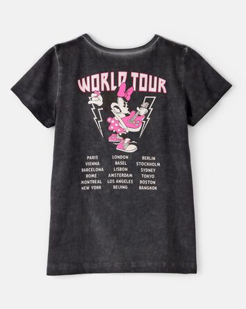 Girls Disney&copy; Minnie Mouse Music Short-Sleeve Graphic Tee - Black/Pink, 