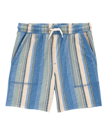 Boys Striped Knit Short, 