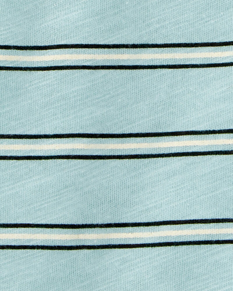 Toddler Striped Slub Jersey Henley, image 2 of 3 slides