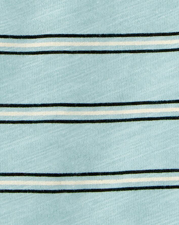 Toddler Striped Slub Jersey Henley, 