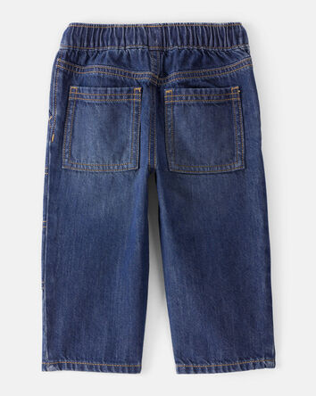 Baby Boy  Pull-On Wide-Leg Denim Jeans - Dark Wash, 