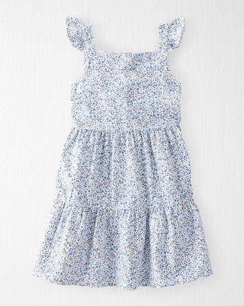 Toddler Organic Cotton Dress in Meadow Bloom Print, 
