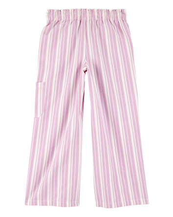 Kid Striped Drawstring Pants - Pink, 