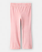 Toddler Girl Bear Velour Hoodie & Pant Set - Pink, image 2 of 5 slides