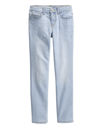 Kid Light Blue Ice Wash Skinny-Leg Jeans, 