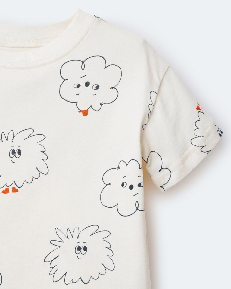 Toddler Squish Short-Sleeve Relaxed Graphic Tee - Cream, image 6 of 6 slides
