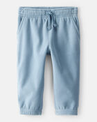 Baby Boy Fleece Joggers - Blue, image 1 of 4 slides