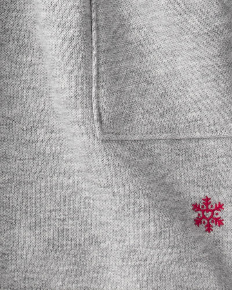 Baby Girl DayDream Fleece Dress - Grey, image 4 of 6 slides