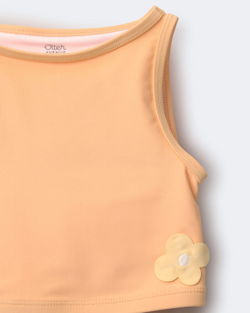 Toddler Girl Floral Tankini Set - Orange, image 6 of 6 slides