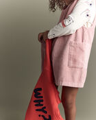 Toddler Girl Otter Pocket Corduroy Jumper - Light Pink, image 4 of 7 slides