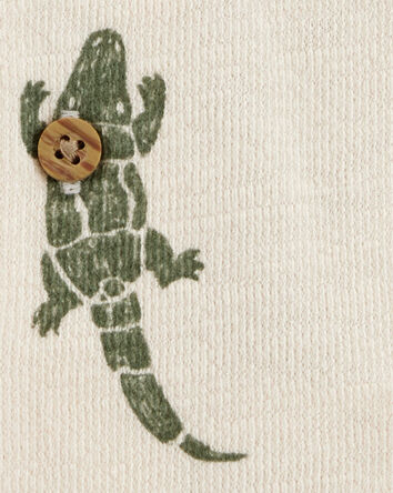 Toddler Alligator Button-Down Shirt, 