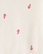 Baby Boy 4-Pack Christmas Print Long-Sleeve Multipack Bodysuits - White/Green, image 4 of 6 slides