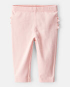 Baby 2-Pack Pull-On Pants - Pink/Floral, image 3 of 6 slides