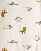 Baby Boy 4-Pack Dinosaur Print Cotton Long-Sleeve Multipack Bodysuits, image 4 of 6 slides