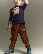 Toddler Boy Corduroy Pocket Pant - Cinnamon, image 1 of 7 slides