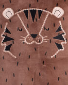 Toddler Boy Tiger Print DreamPlush Long-Sleeve Snug Fit 2-Piece Pajamas - Brown, image 3 of 4 slides