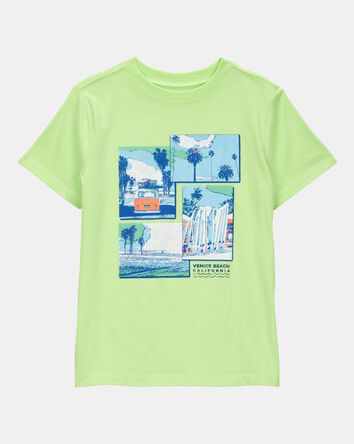 Boys Venice Beach Graphic Tee - Green, 