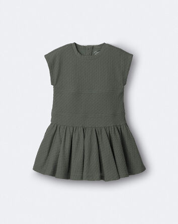 Toddler Girl Drop-Waist Dress - Olive, 