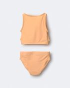 Toddler Girl Floral Tankini Set - Orange, image 5 of 6 slides