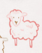 Baby 6-Pack Farm Animals Long-Sleeve Bodysuits, image 3 of 9 slides