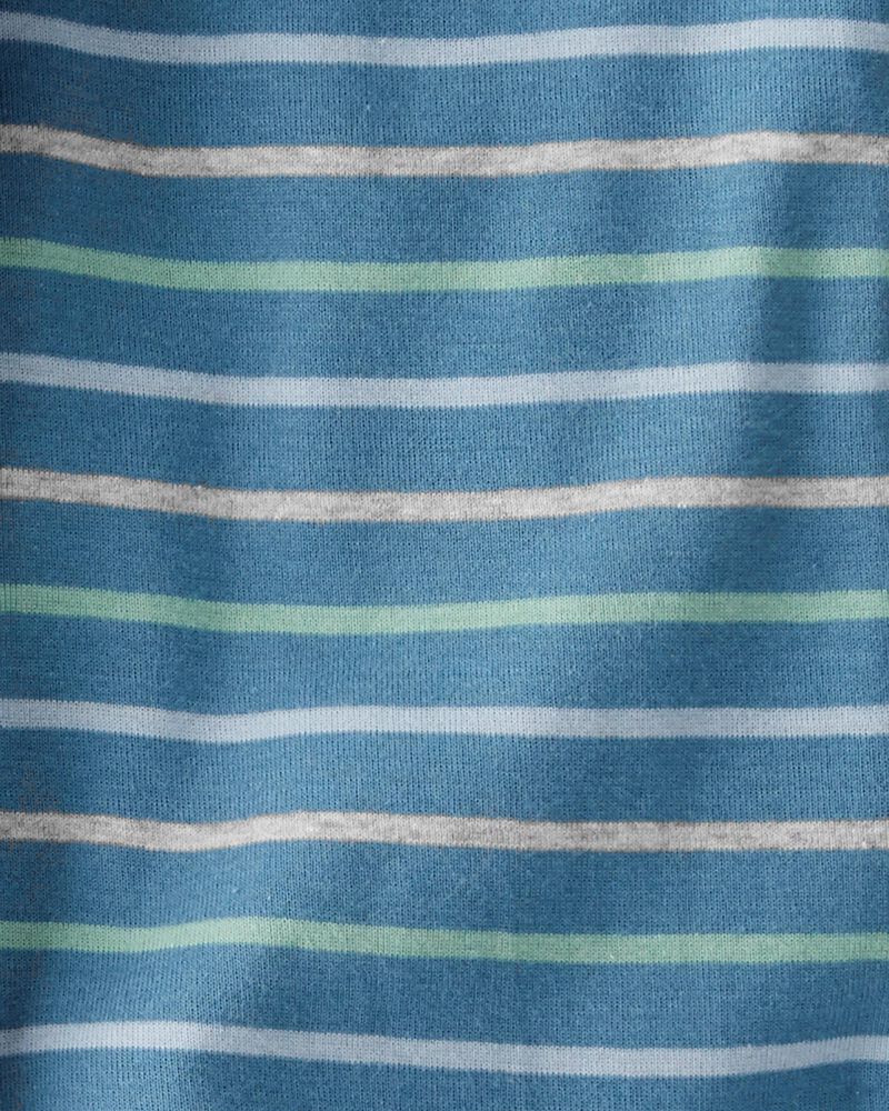 Baby Organic Cotton Rib 3-Pack Wildlife & Striped Bodysuits, image 5 of 6 slides